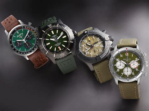 breitling fond vert|Breitling Watches in Enchanting Green Shades .